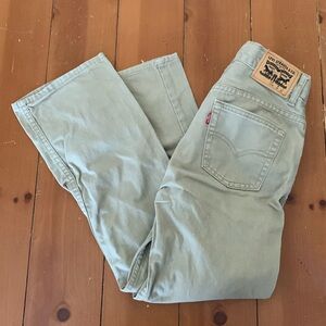 Boys Levi’s 505 Khaki Jeans
